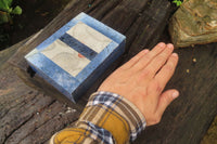 Polished Dumortierite Jewellery Box x 1 From Mozambique