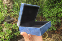 Polished Dumortierite Jewellery Box x 1 From Mozambique