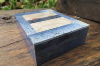 Polished Dumortierite Jewellery Box x 1 From Mozambique