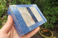 Polished Dumortierite Jewellery Box x 1 From Mozambique