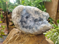 Natural Celestite Geode Specimen x 1 From Sakoany, Madagascar