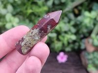 Polished Bastite Dragons Blood Stone Points x 20 From Tshipise, South Africa