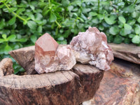 Natural Red Hematoid Quartz Crystals x 12 From Karoi, Zimbabwe