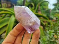 Polished Chevron Amethyst Points x 6 from Madagascar