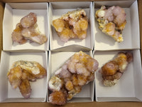 Natural Ametrine Spirit Quartz Clusters x 6 From Boekenhouthoek, South Africa