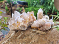 Natural Ametrine Spirit Quartz Clusters x 6 From Boekenhouthoek, South Africa