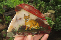 Hand Made Caracal Decoupage Stone Slabs x 6 From Southern Africa