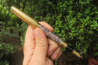 Hand Made Fountain Pens With Stone Inlays x 4 From China