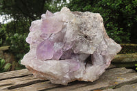 Natural Jacaranda Amethyst Quartz Clusters x 2 from Mumbwa, Zambia