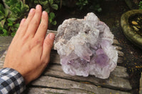 Natural Jacaranda Amethyst Quartz Clusters x 2 from Mumbwa, Zambia