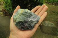 Natural Watermelon Fluorite Cobbed Specimens x 5 From Uis, Namibia