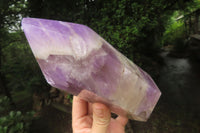 Polished Chevron Amethyst Point x 1 From Madagascar