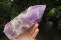 Polished Chevron Amethyst Point x 1 From Madagascar