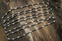 Polished Hematite and Freshwater Pearl Beaded Necklace - Sold Per Item - From Southern Africa