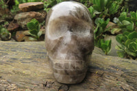 Hand Made Smokey Quartz Skull Carving x 1 From Madagascar