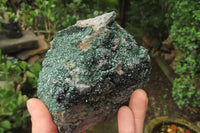 Natural Libethenite Crystals On Dolomite Matrix Specimen x 1 From Shituru, Congo