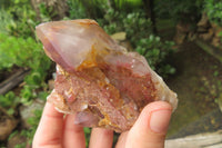 Natural Red Hematoid Quartz Clusters x 6 From Karoi, Zimbabwe