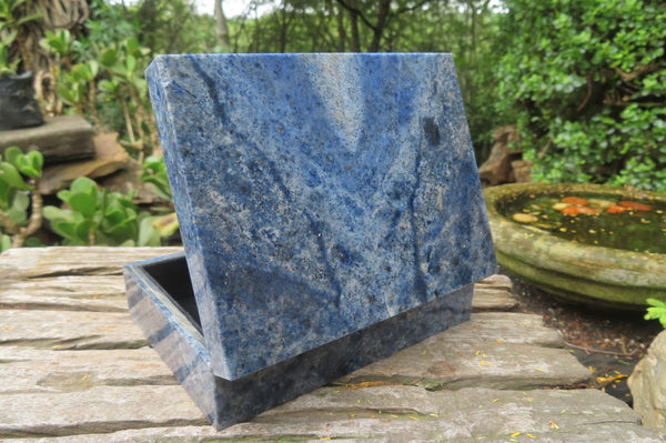 Polished Dumortierite Jewellery Box x 1 From Mozambique