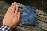 Polished Dumortierite Jewellery Box x 1 From Mozambique