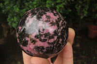 Polished Rhodonite Spheres x 3 From Ambindavato, Madagascar