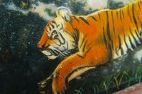 Hand Made Tiger Decoupage Stone Slabs x 6 From Southern Africa