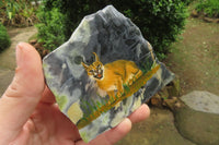 Hand Made Caracal Decoupage Stone Slabs x 6 From Southern Africa