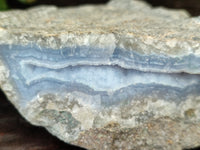 Natural Blue Lace Agate Geode Specimens x 3 From Malawi