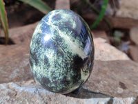 Polished Leopard Stone Eggs x 4 From Zimbabwe