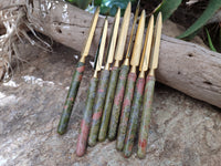 Polished Unakite Letter Openers - Sold Per Item - From South Africa