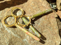 Polished Unakite Magnifying Glasses - Sold Per Item - From South Africa