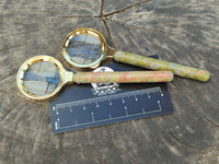 Polished Unakite Magnifying Glasses - Sold Per Item - From South Africa