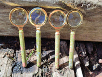 Polished Unakite Magnifying Glasses - Sold Per Item - From South Africa