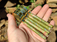 Polished Unakite Magnifying Glasses - Sold Per Item - From South Africa