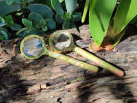 Polished Unakite Magnifying Glasses - Sold Per Item - From South Africa