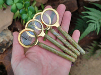 Polished Unakite Magnifying Glasses - Sold Per Item - From South Africa