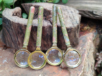 Polished Unakite Magnifying Glasses - Sold Per Item - From South Africa