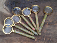 Polished Unakite Magnifying Glasses - Sold Per Item - From South Africa