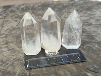 Polished Clear Quartz Crystals x 12 From Madagascar