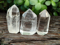 Polished Clear Quartz Crystals x 12 From Madagascar