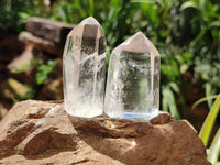 Polished Clear Quartz Crystals x 12 From Madagascar