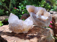 Natural Amethyst Spirit Quartz Clusters x 20 From Boekenhouthoek, South Africa