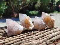 Natural Amethyst Spirit Quartz Clusters x 20 From Boekenhouthoek, South Africa