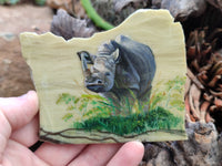 Hand Made Animal Decoupage Stone Slabs x 6 From Southern Africa