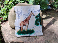 Hand Made Animal Decoupage Stone Slabs x 6 From Southern Africa