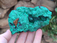 Natural Silky Malachite Specimens x 5 From Kasompe, Congo