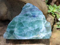 Polished On One Side Watermelon Fluorite x 6 From Uis, Namibia