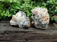 Natural Bladed Barite Specimens x 2 From Congo