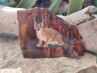 Hand Made Caracal Decoupage Stone Slabs x 8 From Southern Africa