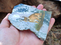 Hand Made Caracal Decoupage Stone Slabs x 8 From Southern Africa