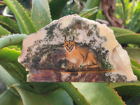 Hand Made Caracal Decoupage Stone Slabs x 8 From Southern Africa